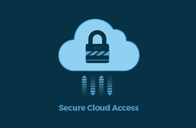 Secure cloud access symbol