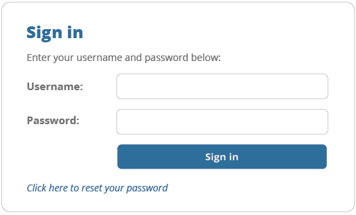 Secure login page